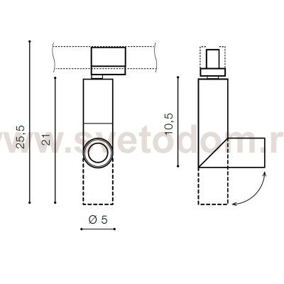 Трековый светильник Azzardo Santos track AZ2925