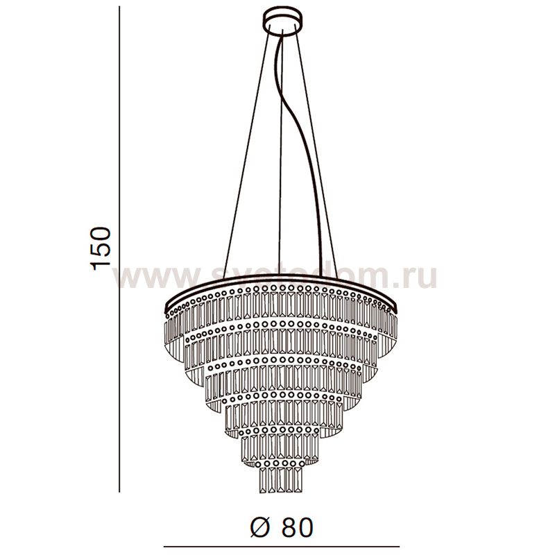 Подвесная люстра Azzardo Salerno XL AZ2927