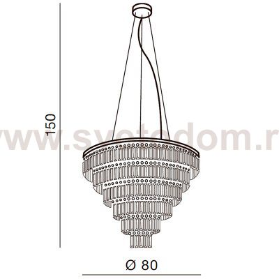 Подвесная люстра Azzardo Salerno XL AZ2927