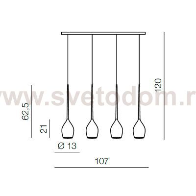 Подвесной светильник Azzardo Izza 4 AZ2938