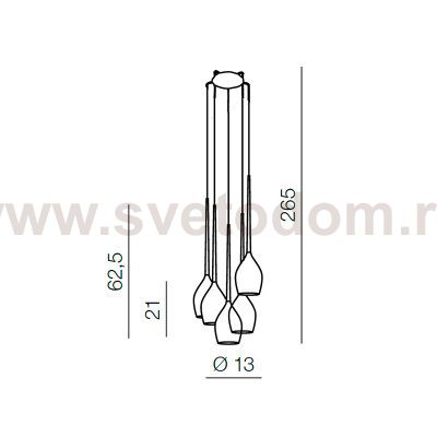 Подвесной светильник Azzardo Izza 5 AZ2939