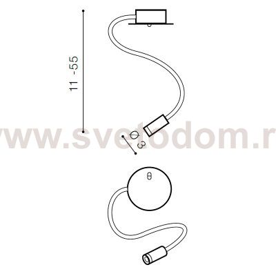 Настенный светильник Azzardo Nogat AZ2944