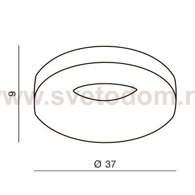Накладной светильник  Azzardo Ring LED AZ2945