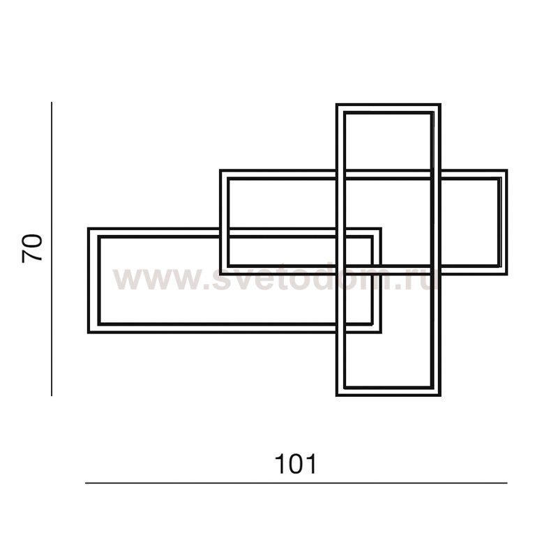 Настенный светильник Azzardo Quadratus Wall dimm AZ2993