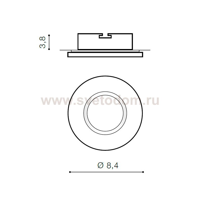 Встраиваемый светильник Azzardo Ika R IP65 AZ3017