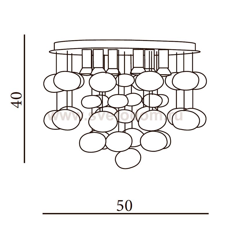 Потолочная люстра Azzardo Luvia AZ3072