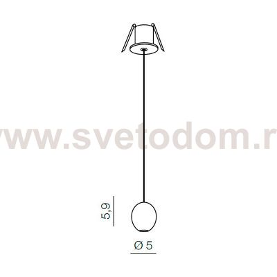 Подвесной светильник Azzardo Ovum AZ3096