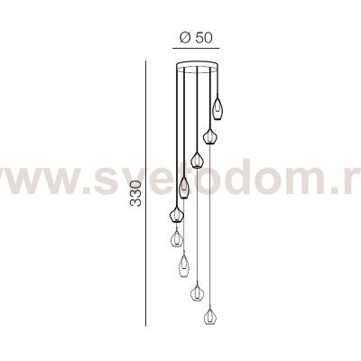 Подвесная люстра Azzardo Amber milano AZ3102