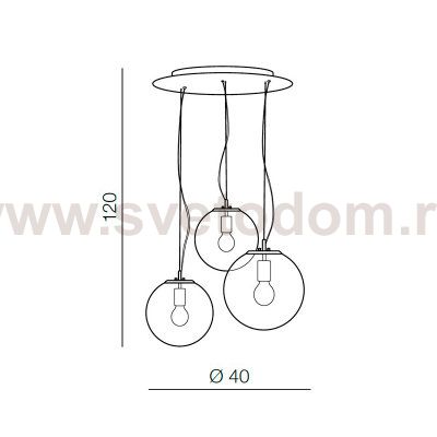 Подвесной светильник Azzardo Iris AZ3104