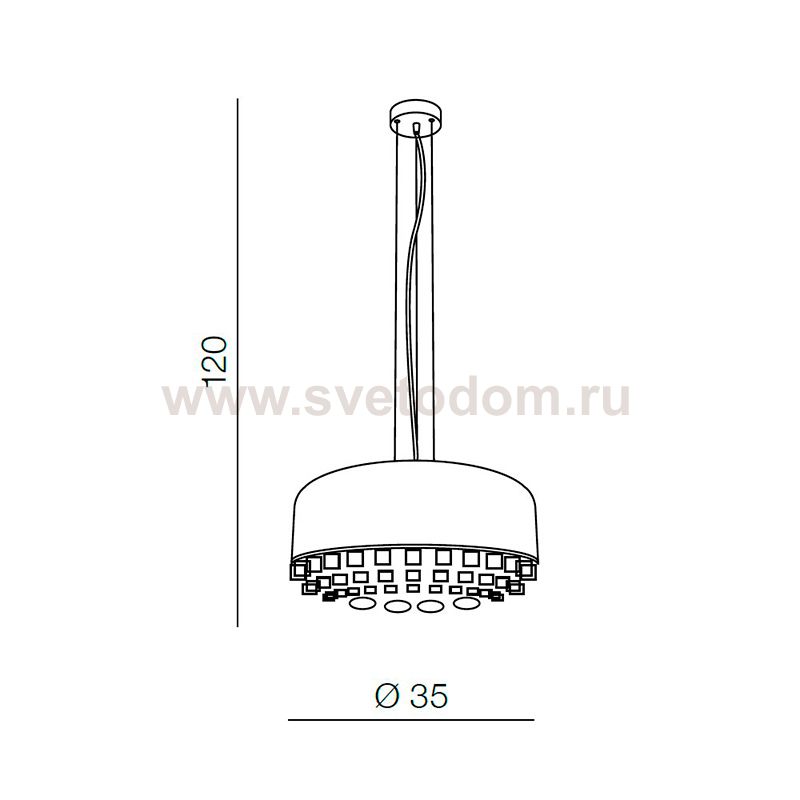 Подвесная люстра Azzardo Genoa AZ3164