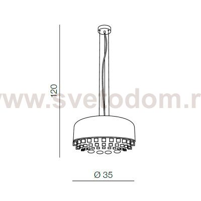 Подвесная люстра Azzardo Genoa AZ3164