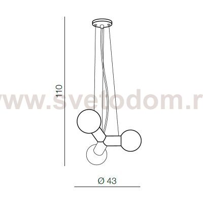 Подвесная люстра Azzardo Pope AZ3170