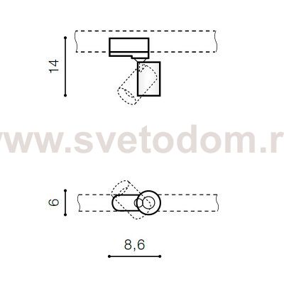 Трековый светильник Azzardo Exo AZ3200