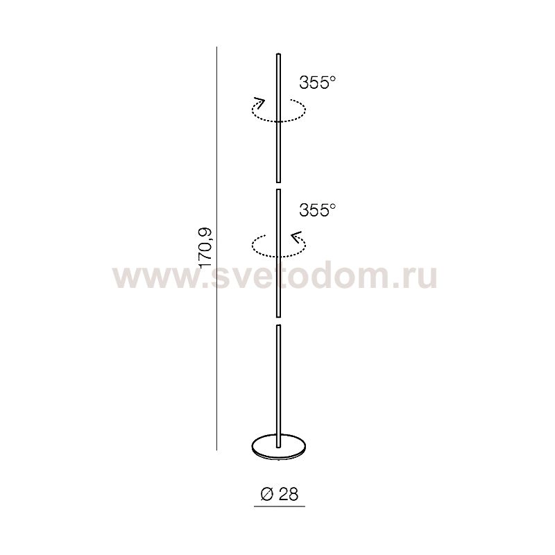 Торшер Azzardo Teta AZ3205
