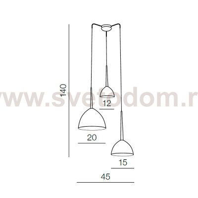 Подвесная люстра Azzardo Eliza AZ3333