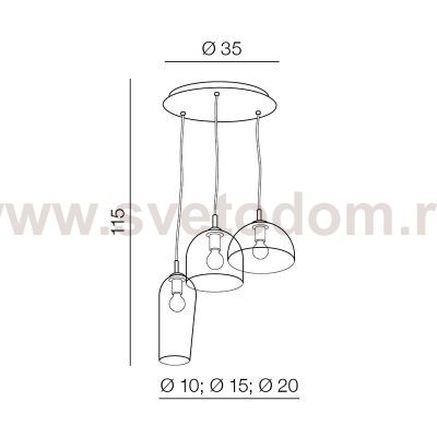 Подвесная люстра Azzardo Blanca AZ3336