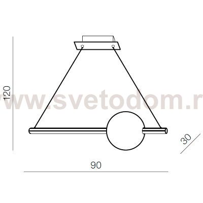 Подвесная люстра Azzardo Sandra AZ3351