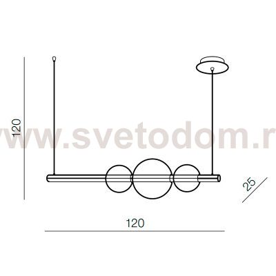 Подвесная люстра Azzardo Sandra AZ3352