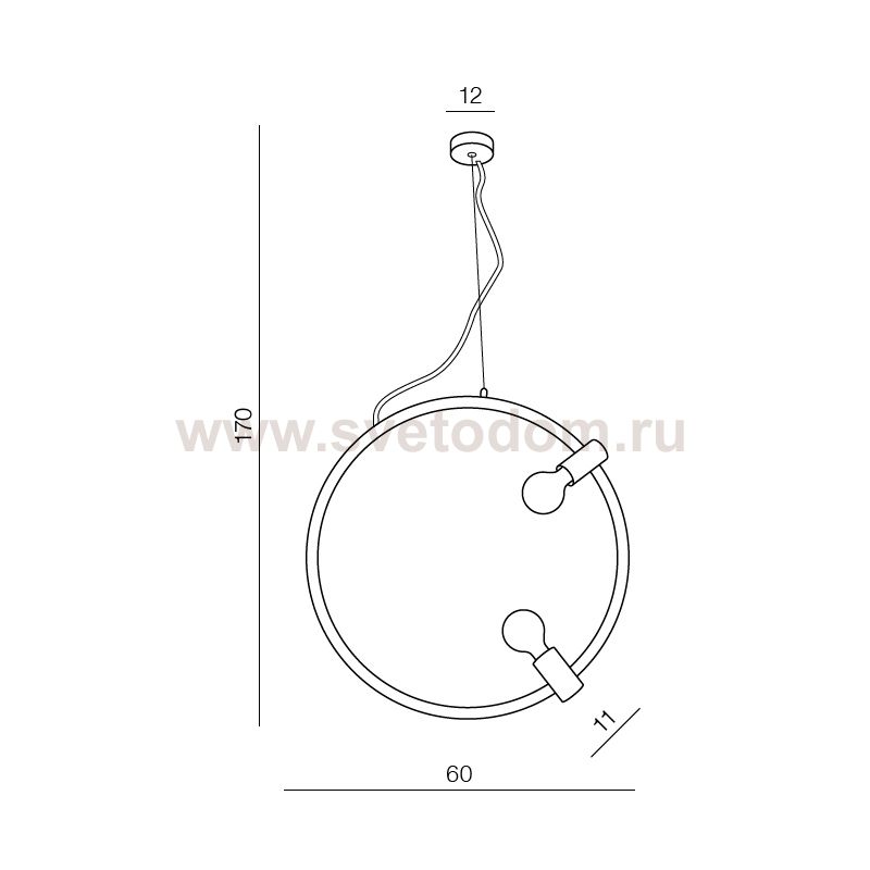 Подвесная люстра Azzardo Orsola AZ3353
