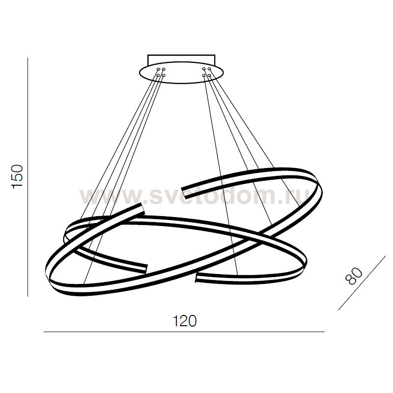 Подвесная люстра Azzardo Alessia AZ3356