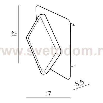 Настенный светильник Azzardo Onyx AZ3357