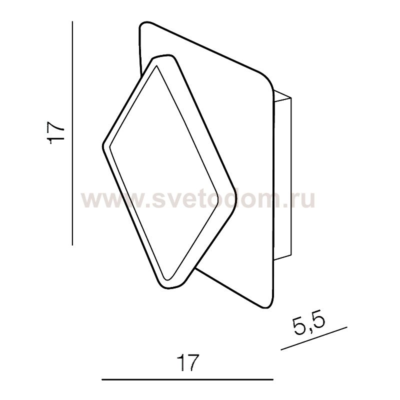 Настенный светильник Azzardo Onyx AZ3358