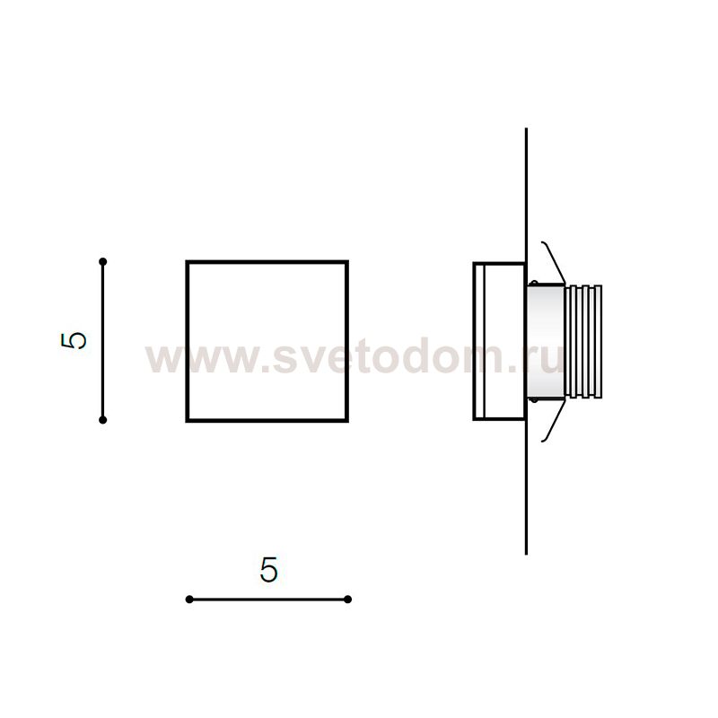 Встраиваемый светильник Azzardo Oz AZ3372