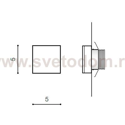 Встраиваемый светильник Azzardo Oz AZ3372