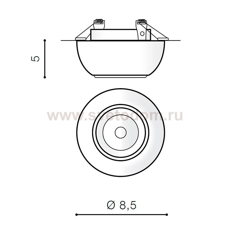 Встраиваемый светильник Azzardo Nemo AZ3399