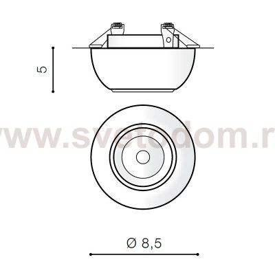 Встраиваемый светильник Azzardo Nemo AZ3399