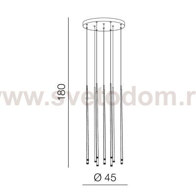 Подвесная люстра Azzardo Louise AZ3422