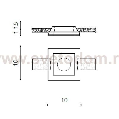 Встраиваемый светильник Azzardo Hera AZ3466
