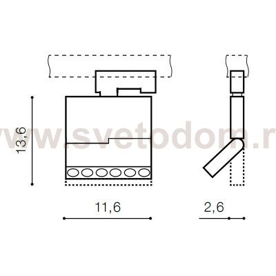 Трековый светильник Azzardo Leon AZ3491