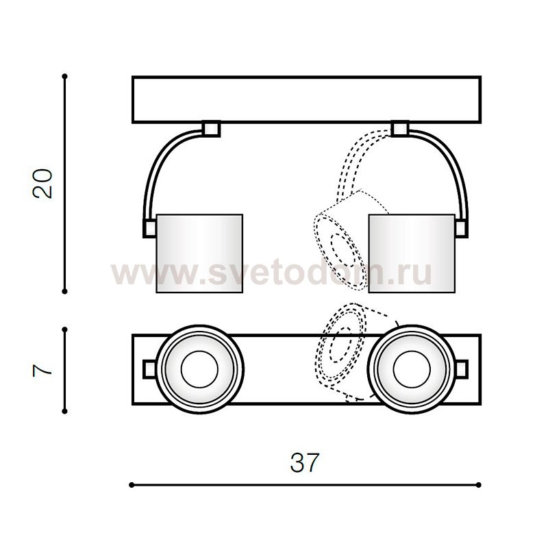 Накладной светильник Azzardo Bross Arm AZ3502