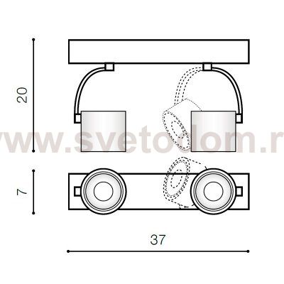 Накладной светильник Azzardo Bross Arm AZ3502