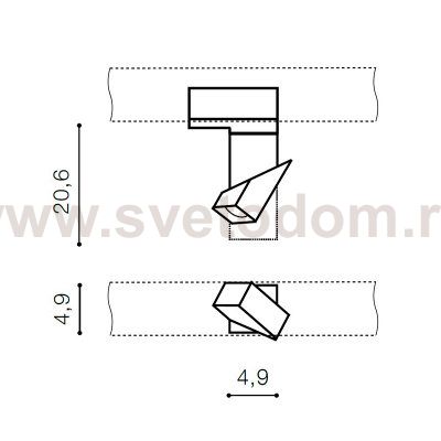 Трековый светильник Azzardo Santos AZ3525