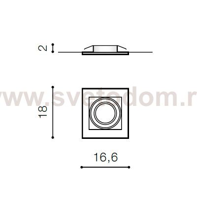Встраиваемый светильник Azzardo Verdi AZ3526