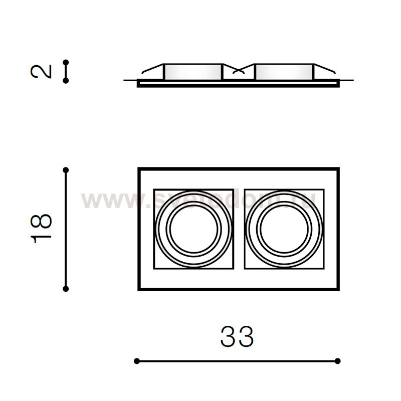 Встраиваемый светильник Azzardo Verdi AZ3528