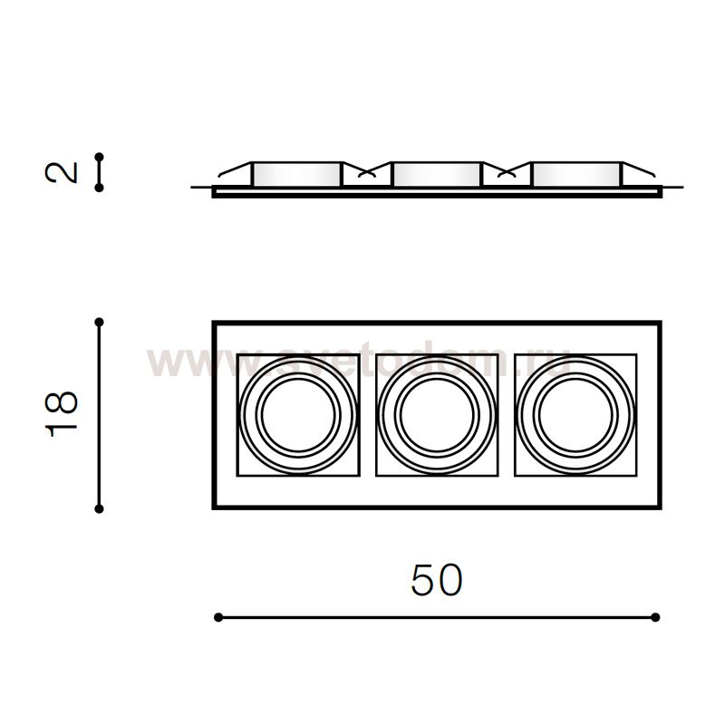 Встраиваемый светильник Azzardo Verdi AZ3531