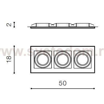 Встраиваемый светильник Azzardo Verdi AZ3531