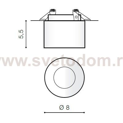 Встраиваемый светильник Azzardo Gelo AZ3539