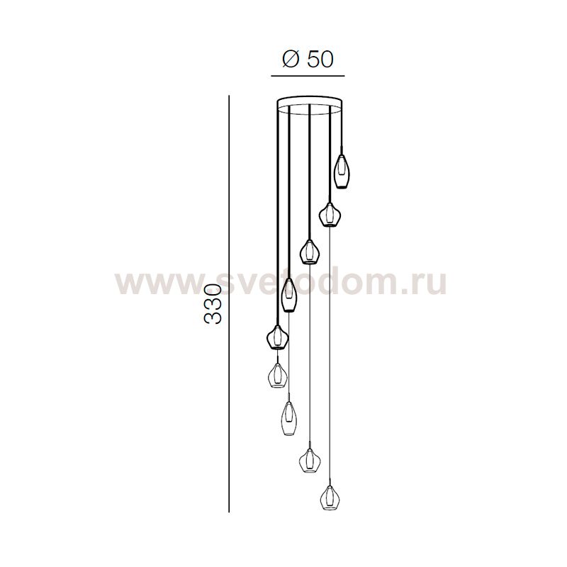 Подвесная люстра Azzardo Amber milano AZ3673