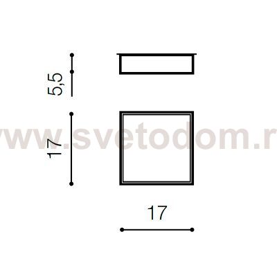 Накладной светильник Azzardo Monza II S 17 AZ3682
