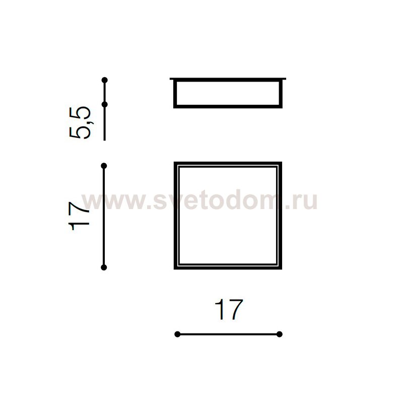 Накладной светильник Azzardo Monza II S 17 AZ3684
