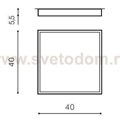 Накладной светильник Azzardo Monza II S 40 AZ3693
