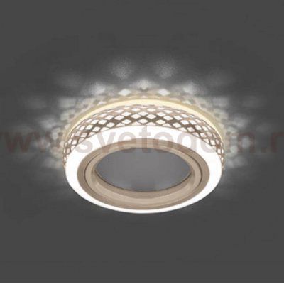 Светильник Gauss Backlight BL083 Кругл. Белый/Белый, Gu5.3, 3W, LED 3000K (BL083)