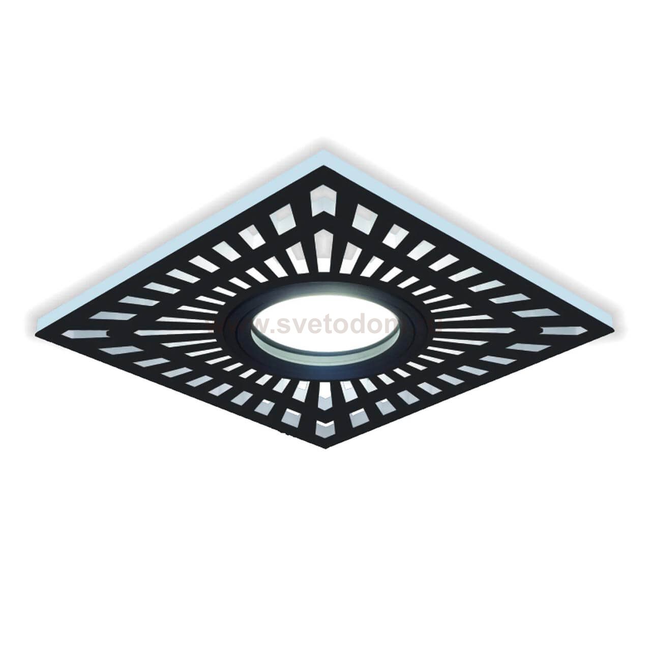 Светильник Gauss Backlight BL126 Квадрат. Черный, Gu5.3, 3W, LED 4000K (BL126)