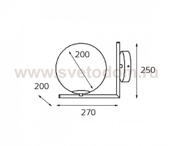 Bolla AP 6212/200 brass светильник настенный Italline