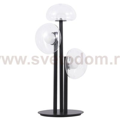 Настольная лампа Crystallux BOSQUE LG3 BLACK/TRANSPARENT BOSQUE