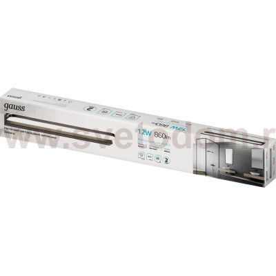 Настенный светодиодный светильник Gauss BR002 12W 860lm 200-240V 520mm LED